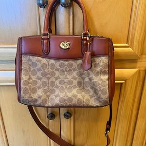 Coach Brown Leather Interior Bag